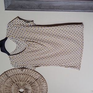 Worthington blouse-L Black White & Yellow